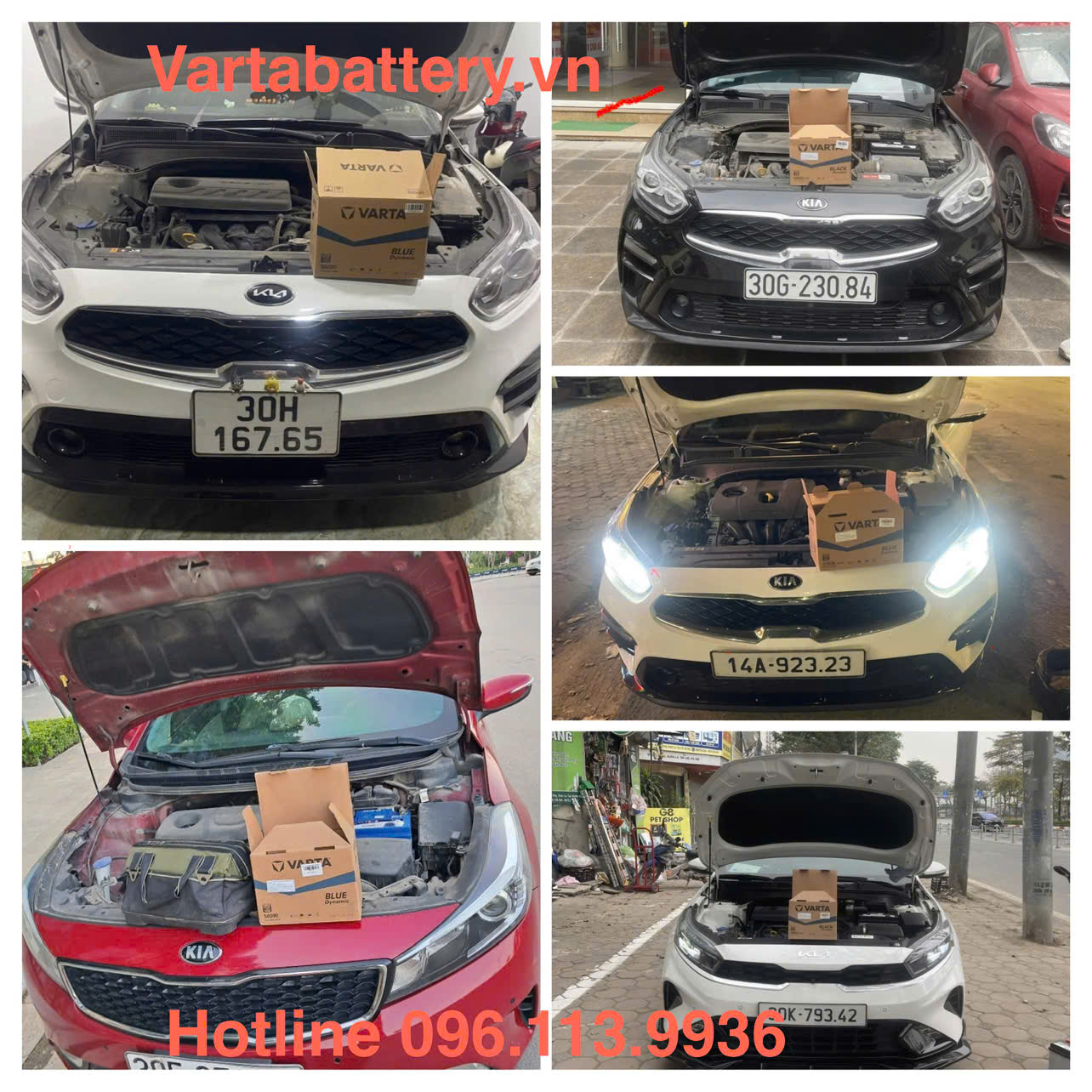 Thay ắc quy Varat cho Kia Cerato tại Vartabattery.vn