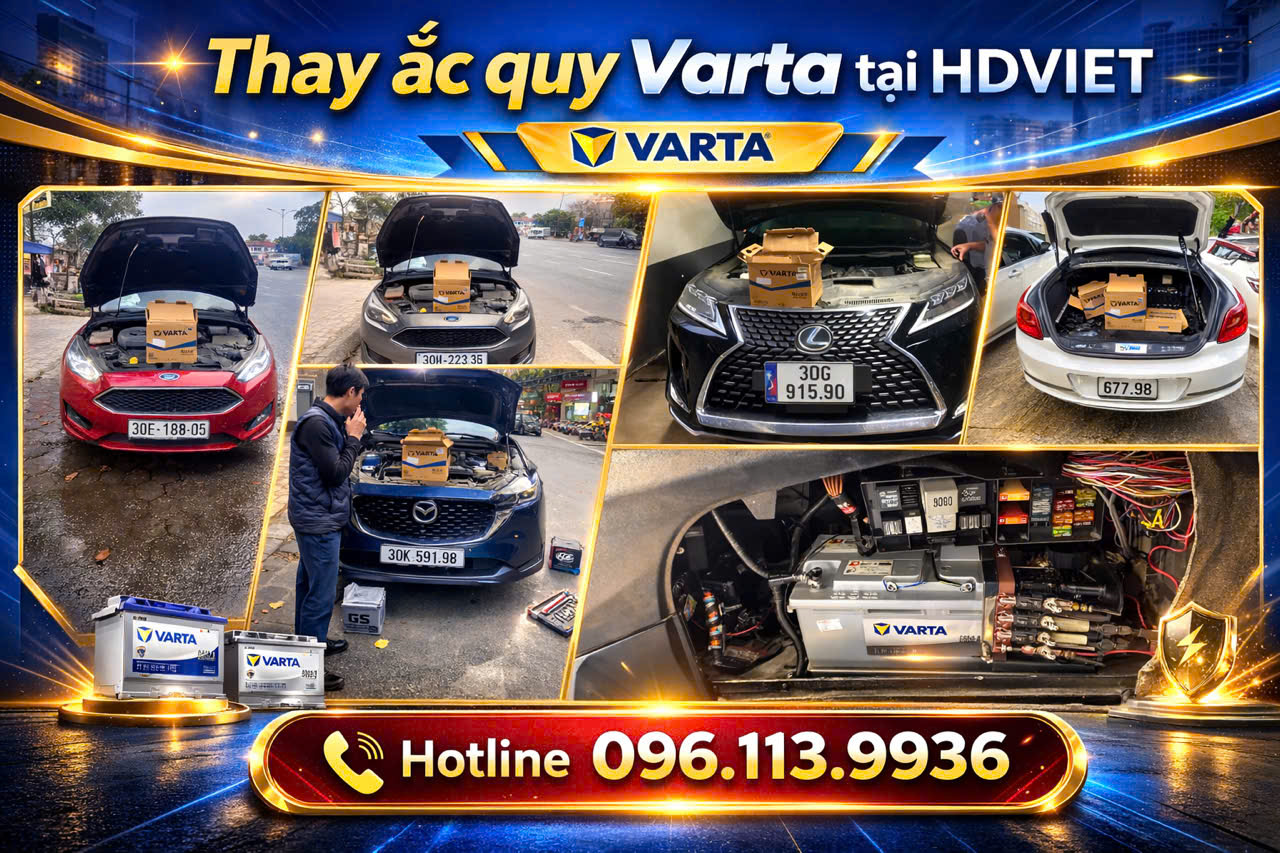 Thay ắc quy Varta tại Hà Nội